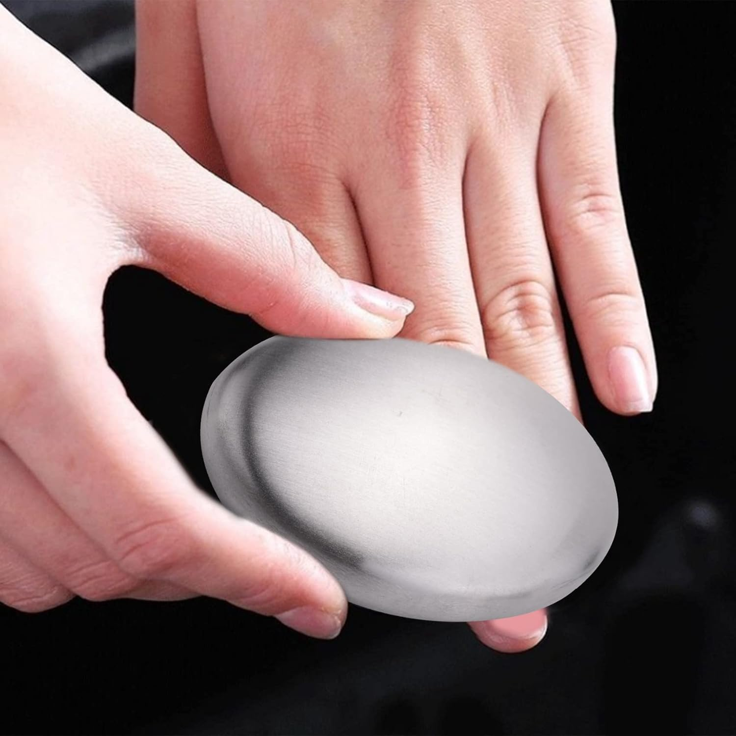 Tuperoymse Stainless Steel Soap， Odor Remover Hand Bar Kitchen Eliminating Smells Onion, Garlic, Fish, and Other Strong Scents 2 Pack