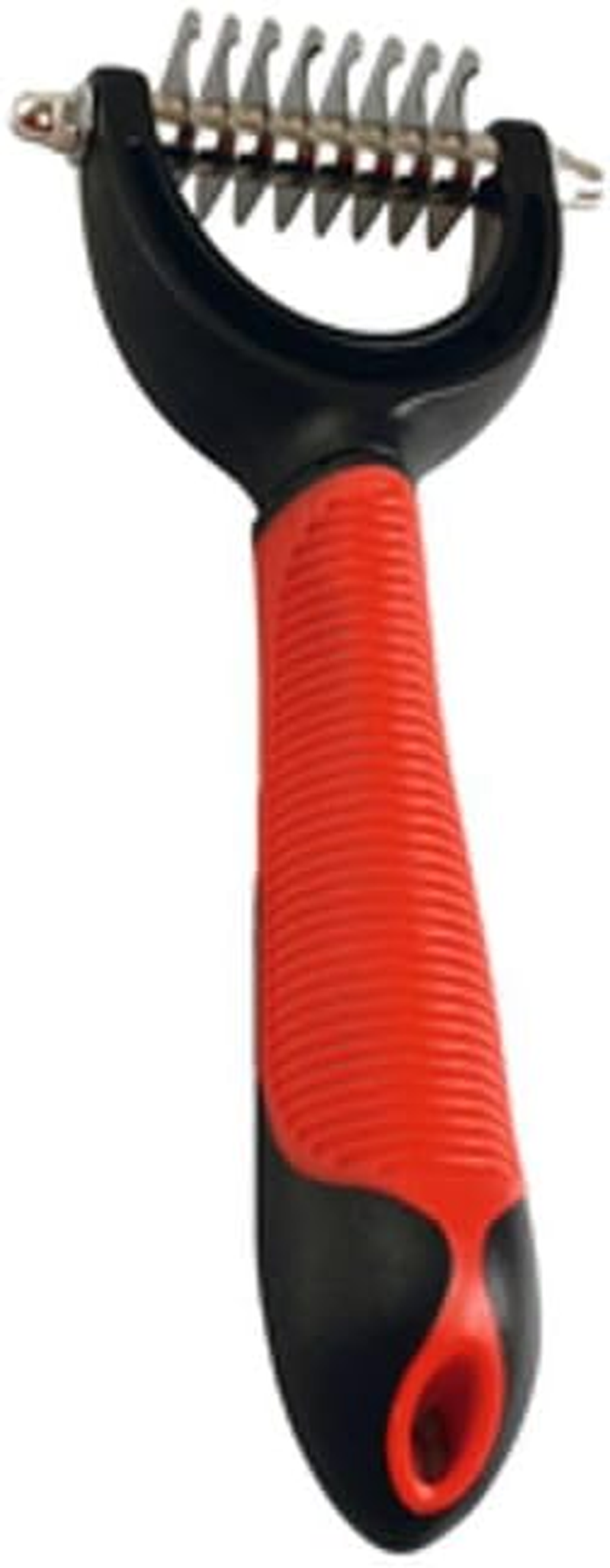 Karlie Rubber Dematter with Handle, Dog Combs, Red/Black, 8 X 7 X 4 Cm