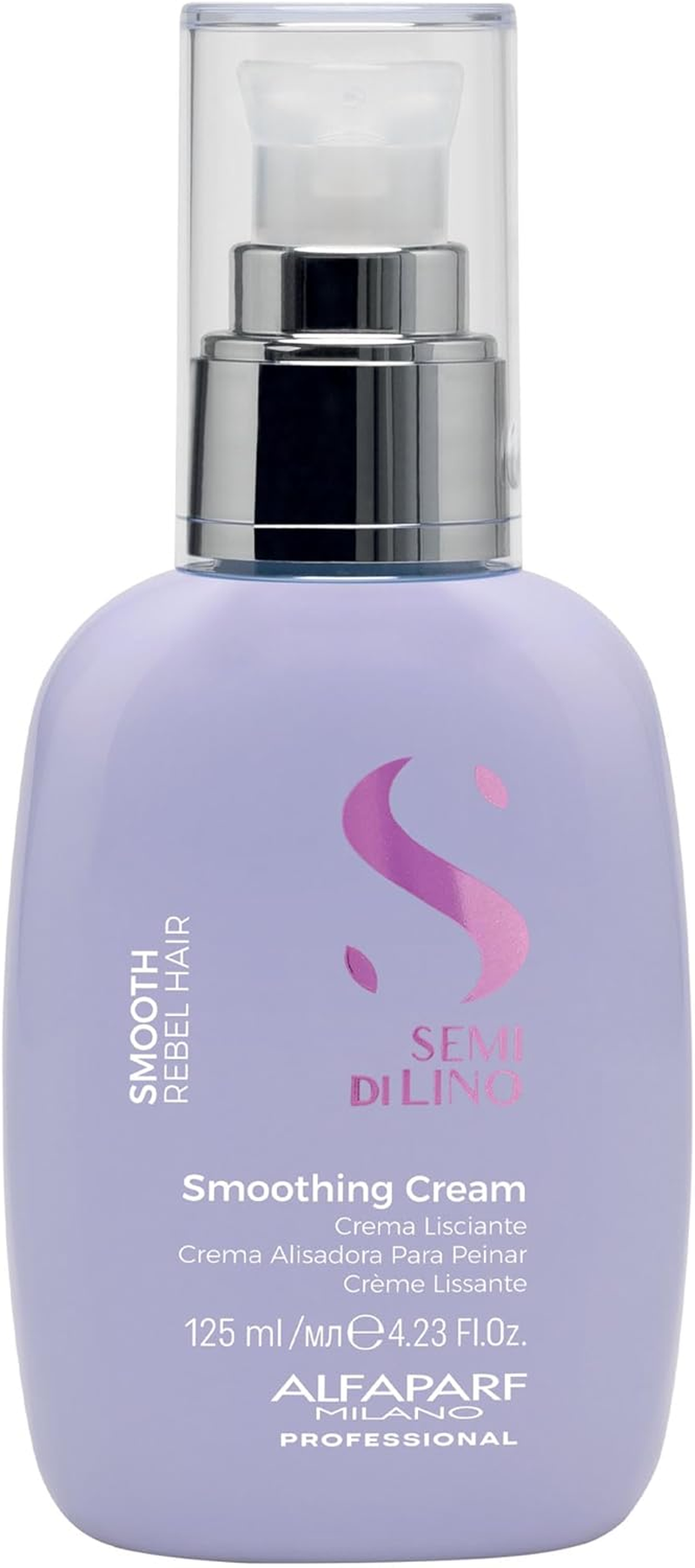 Alfaparf Milano Semi Di Lino Smoothing Cream - Leave-In Conditioner Spray for Long-Lasting, Frizz-Free Straight Hair - Heat Protection - 4.23 Oz image number 1