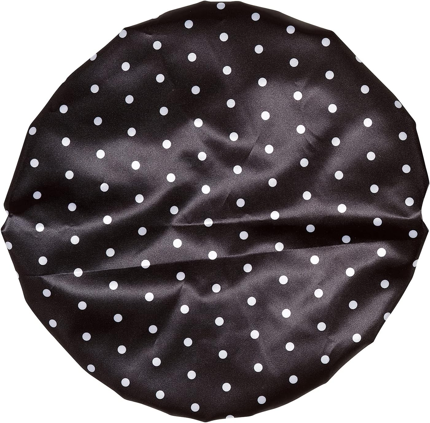 Bodylife Shower Cap Reusable Bath Cap Dual Layered Waterproof Mono Polka Dot 27Cm image number 3