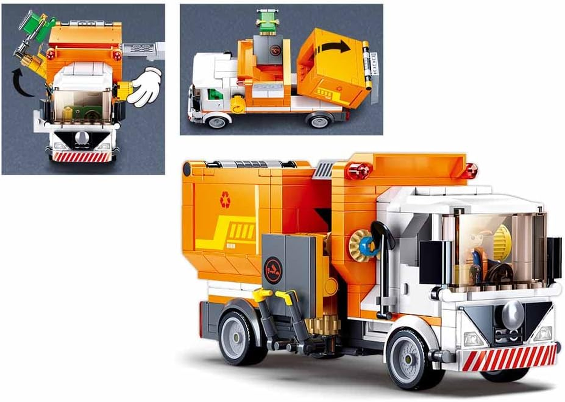 Sluban Klemmbausteine M38-B1066 Town Garbage Truck 326 Pieces