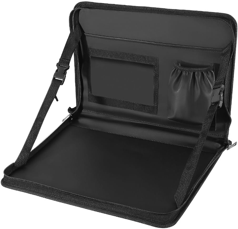 Steering Wheel Eating Tray,Foldable Car Table,Car Trays,Multipurpose Travel Car Accessories,Steering Wheel Laptop Holder,For Working, Writing, Eating, Traveling image number 4
