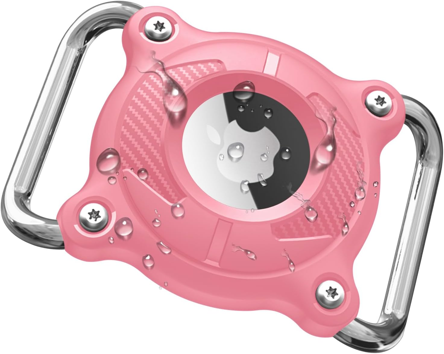 Leonids for Airtag Holder for Dog Collar, Waterproof & Scratch-Resistant Protective Hard Case with Removal Tools for Apple Airtag for Dog Collar, Backpack, Luggage (Black)