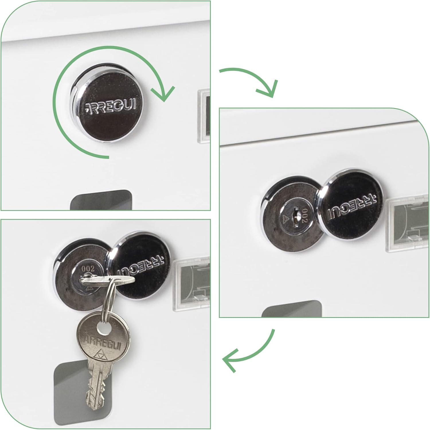 ARREGUI Chance E7001 Galvanised Steel Letter Box with Newspaper Holder, Post Box and Newspaper Box, Size M (DIN A4) Wall-Mounted Letter Box with Newspaper Compartment, Name Plate, White image number 3