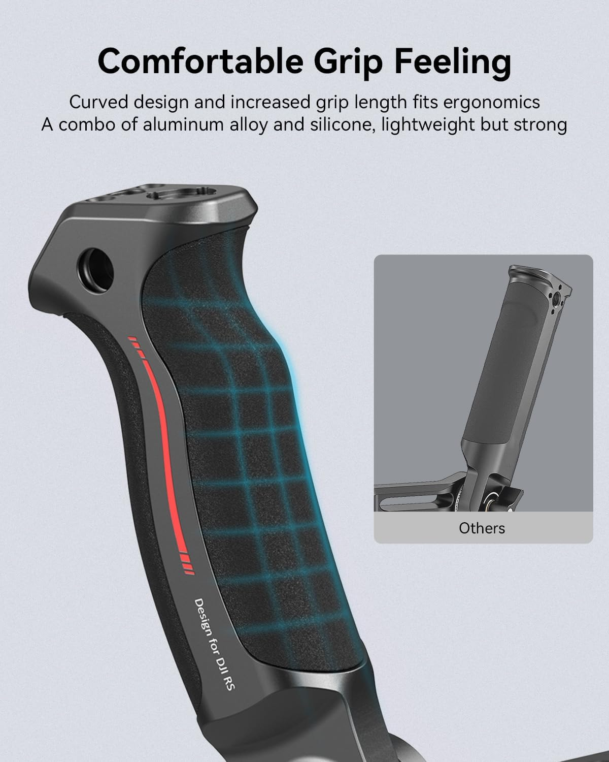 Smallrig Adjustable Sling Handgrip Gimbal Sling Handle for DJI RS 4 Mini, RS 4, RS 4 Pro, RS 3 Mini, RS 3, RS 3 Pro, RS 2, RSC 2, 17.6Lb Load, Ergonomic Grip for Low Angle Shots, W/Qd Socket image number 4