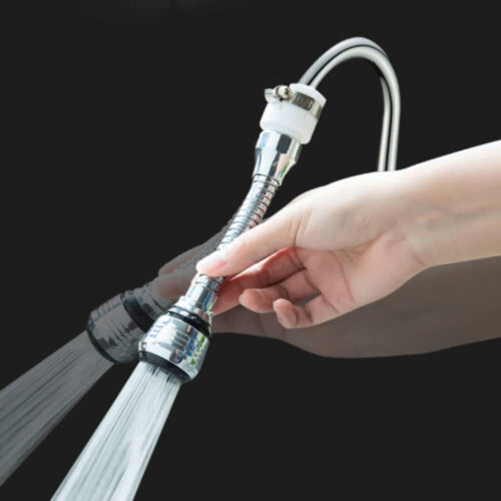 Faucet Sprayer Attachment Flexible Tap Extension Aerator 360 Degree ABS Whith Universal Connector for Kitchen Sink Cold Hot Water image number 3