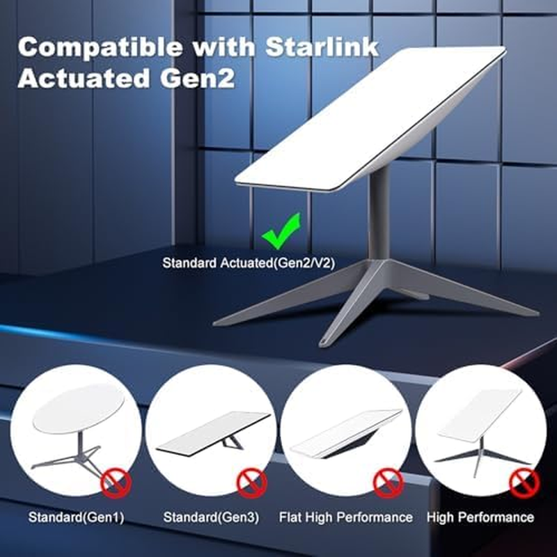 Starlink Ethernet Adapter for Starlink Gen2/V2 Satellite Rectangular Dish,Starlink to RJ45 Gigabit Ethernet with Fast and Stable External Network Cable for Starlink Actuated Gen 2 image number 6