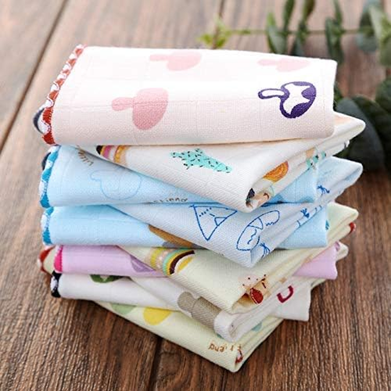 Supermarche Cotton Elegance 12-Pack Luxe Women'S Handkerchiefs, Multi-Colored Face Towels for a Touch of Luxury and Comfort.(Pack of 12), Multivolour, 25 image number 3
