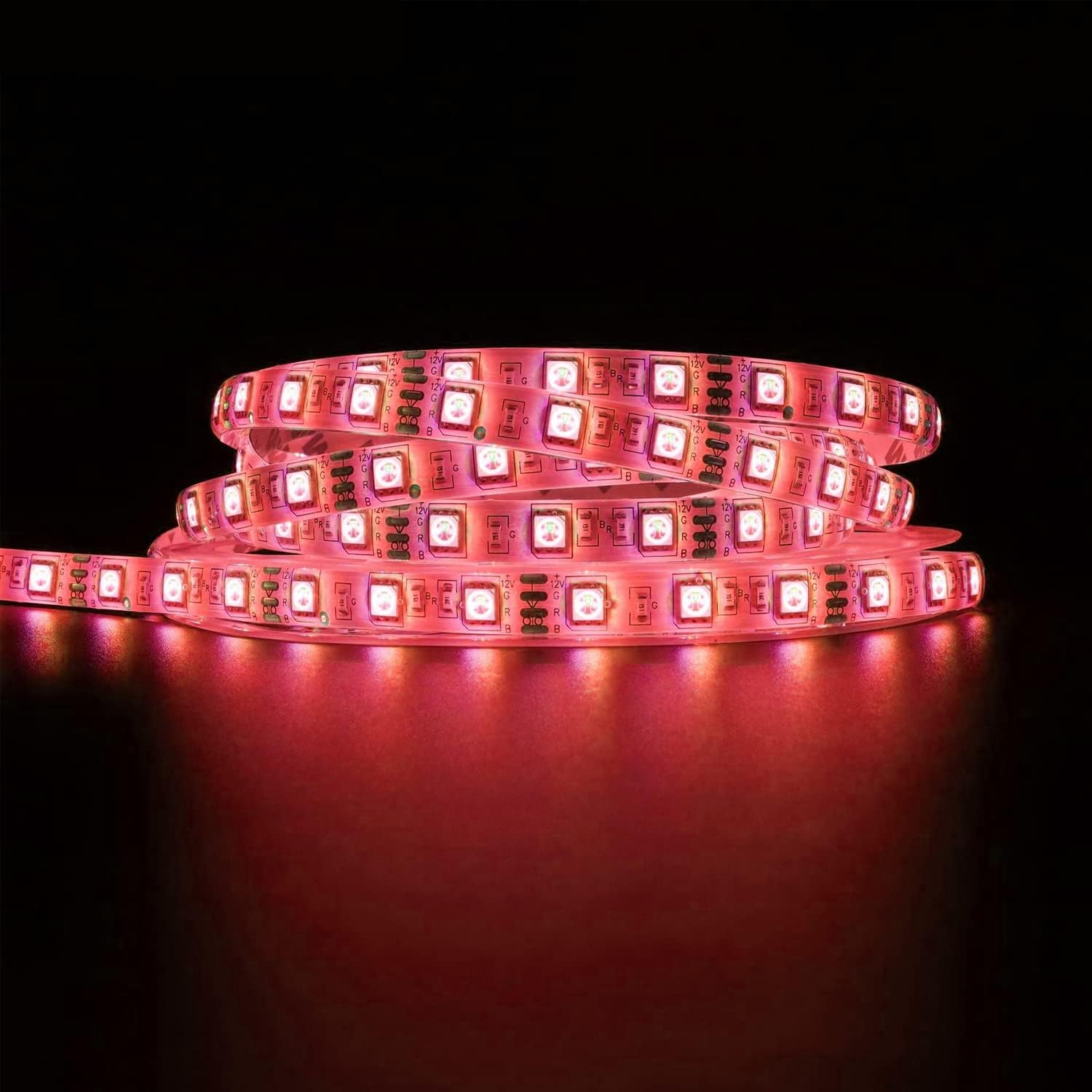 CAM2 Led Strip 5M,Rgb 300,60Leds/M, Waterproof, SMD 5050 LED Strip for Cabinet Decoration, Party, Home, Bedroom, Cabinet Decoration, Dimmable image number 4