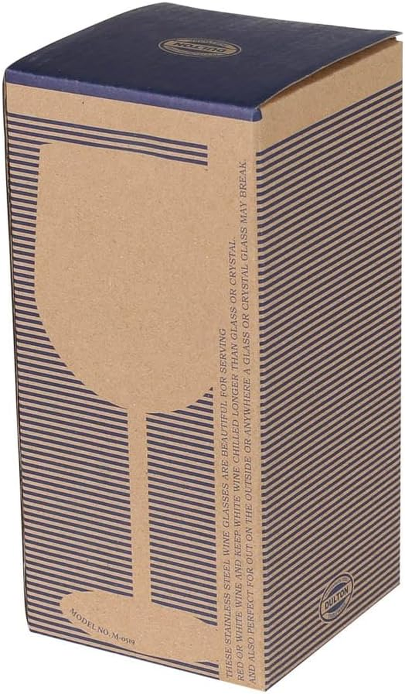 Dulton M-0519ST Wine Glass, Stainless Steel, Expressive Wine Glass, Height 7.1 Inches (180 Mm), Diameter 2.9 Inches (74 Mm), Capacity: 11.8 Fl Oz (350 Ml) image number 2