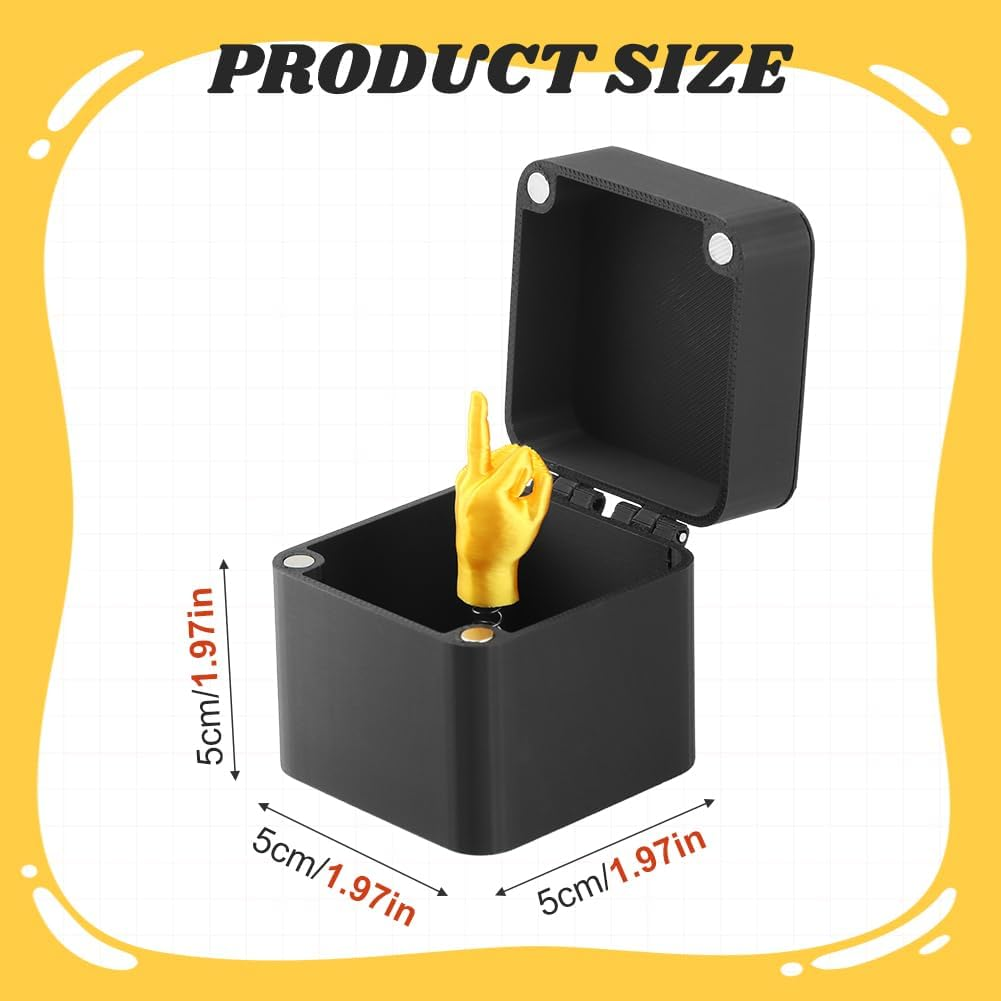 Middle Finger Surprise Prank Gift - Spoof Hand Pop up for Adults, Office & Home Decor, Christmas Novelty Fun Prank Gift (1Pc)