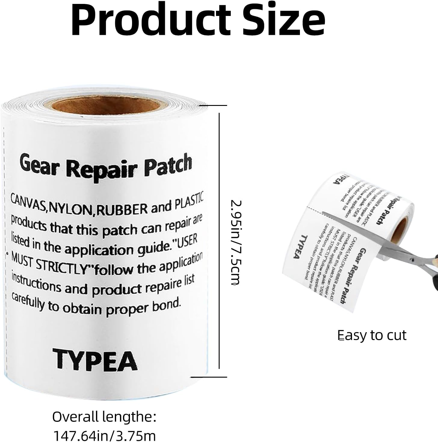 Clear TPU Waterproof Repair Tape, 7.5 X 375 Cm Self-Adhesive Patch Roll for Inflatable Pools, Air Mattresses, Tents, Raincoats, Umbrellas, Boats & Outdoor Gear image number 4