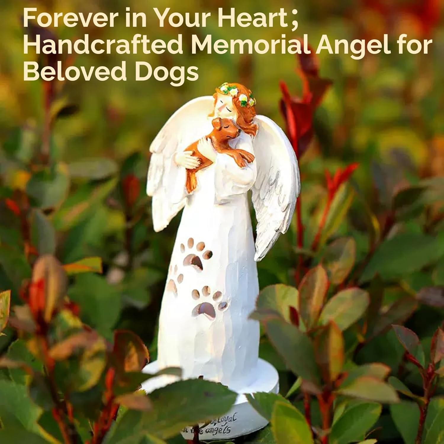 Pet Memorial Gifts for Dogs, Dog Mom Gifts for Women, Pet Loss Sympathy Gift, Angel Figurines Reminder