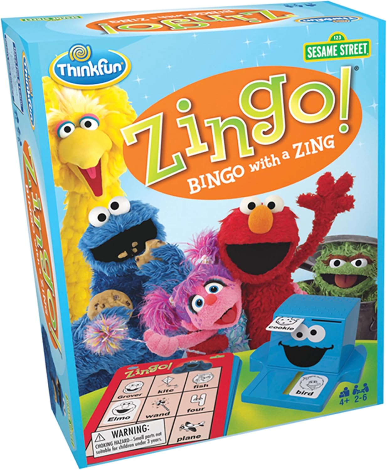 Thinkfun Zingo Bingo Sesame Street Game image number 5