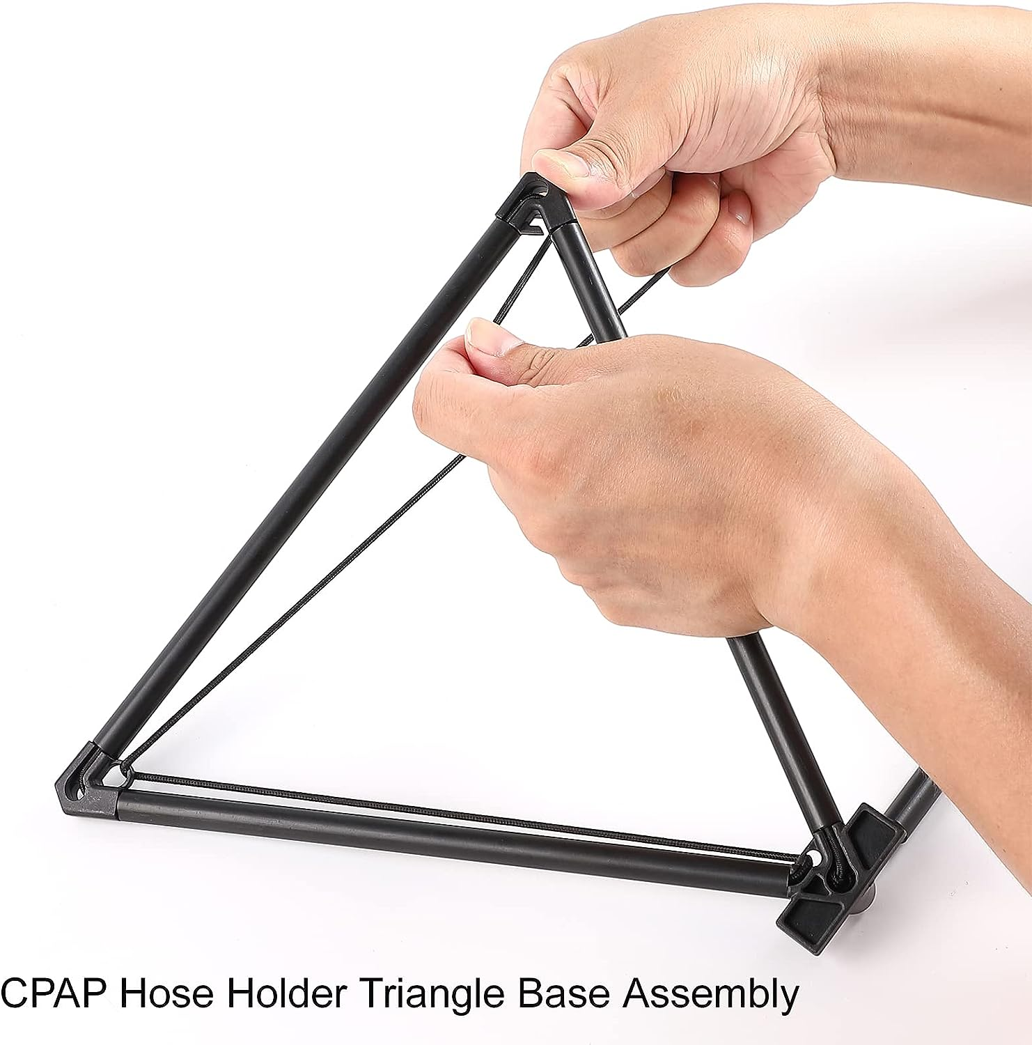 LONYEON CPAP Hose Holder - CPAP Hose Lift Avoid Tangling and Prevent Blockage,Keeps the Air Hose up and Away from Your Face and Arms to Make You Sleep Better,Black image number 3