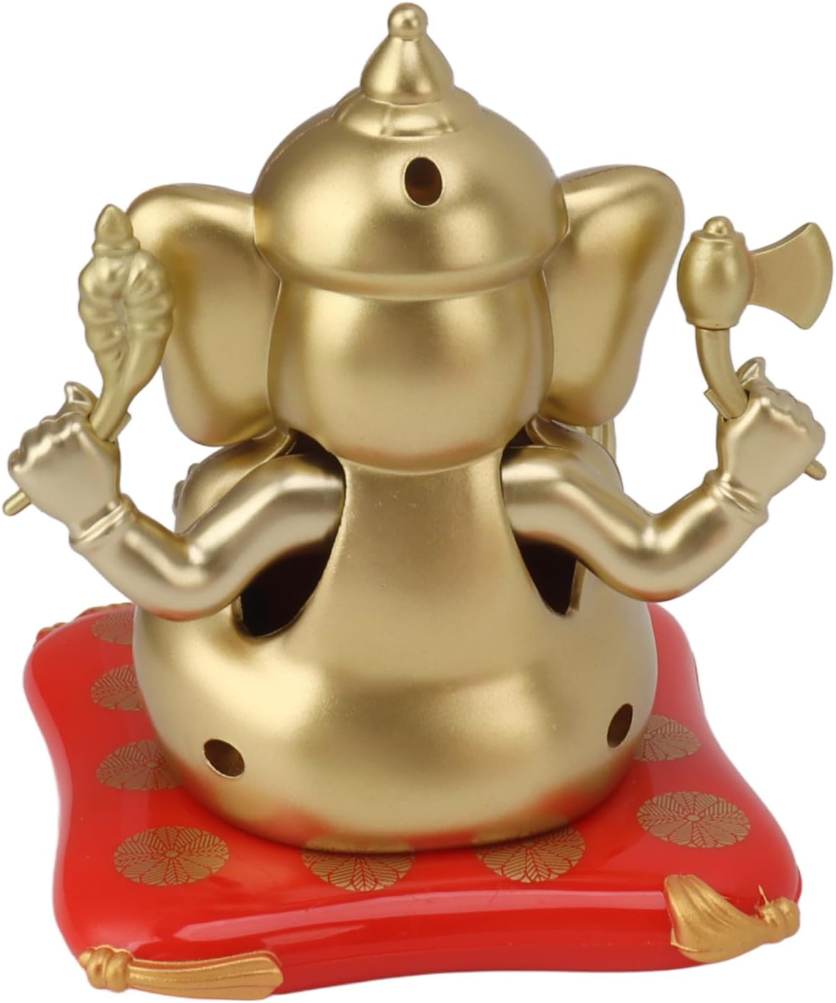 Ganesha Elephant God Statues, Solar Powered Indian Ganesha Idol Figurine, Indian Elephant Sculpture for Car Dashboard Home Decor Crafts, Ganesha Ornament for Meditation Yoga Room image number 1