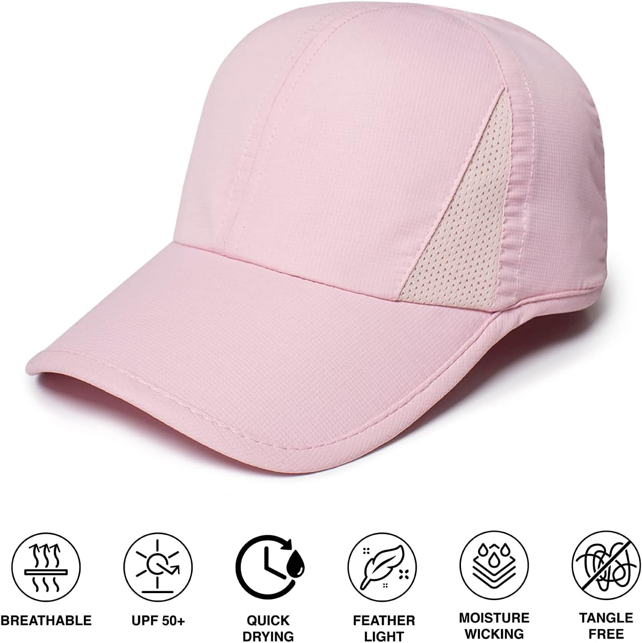 Ponyflo Active Ponytail Hat - Ponytail Caps for Women, Running Hat for Women, Curly Hair Ponytail Hat, Gym Ponytail Hats image number 6