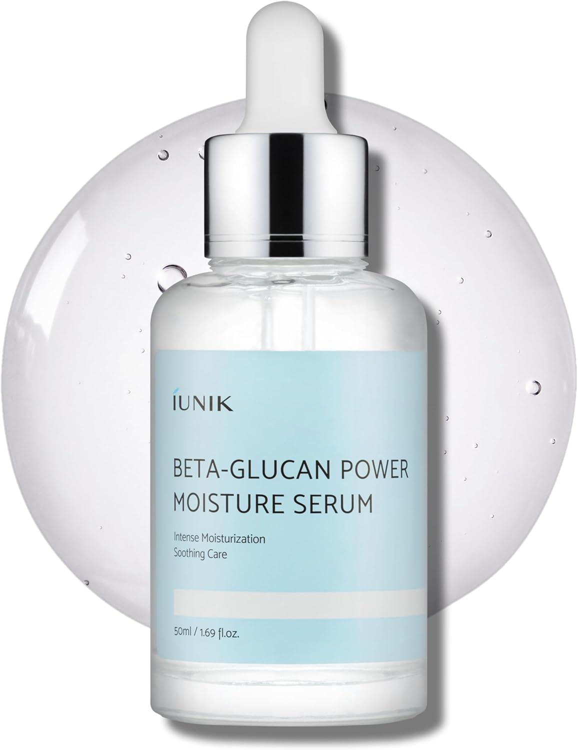 IUNIK Beta-Glucan Power Deep Moisture Vegan Serum 400,000 Ppm Intense Hydration Mushroom Yeast Extracts Naturally-Derived - Dry Mature Sagging Sensitive Skin Cell Regenerating Lifting Korean Skincare image number 5