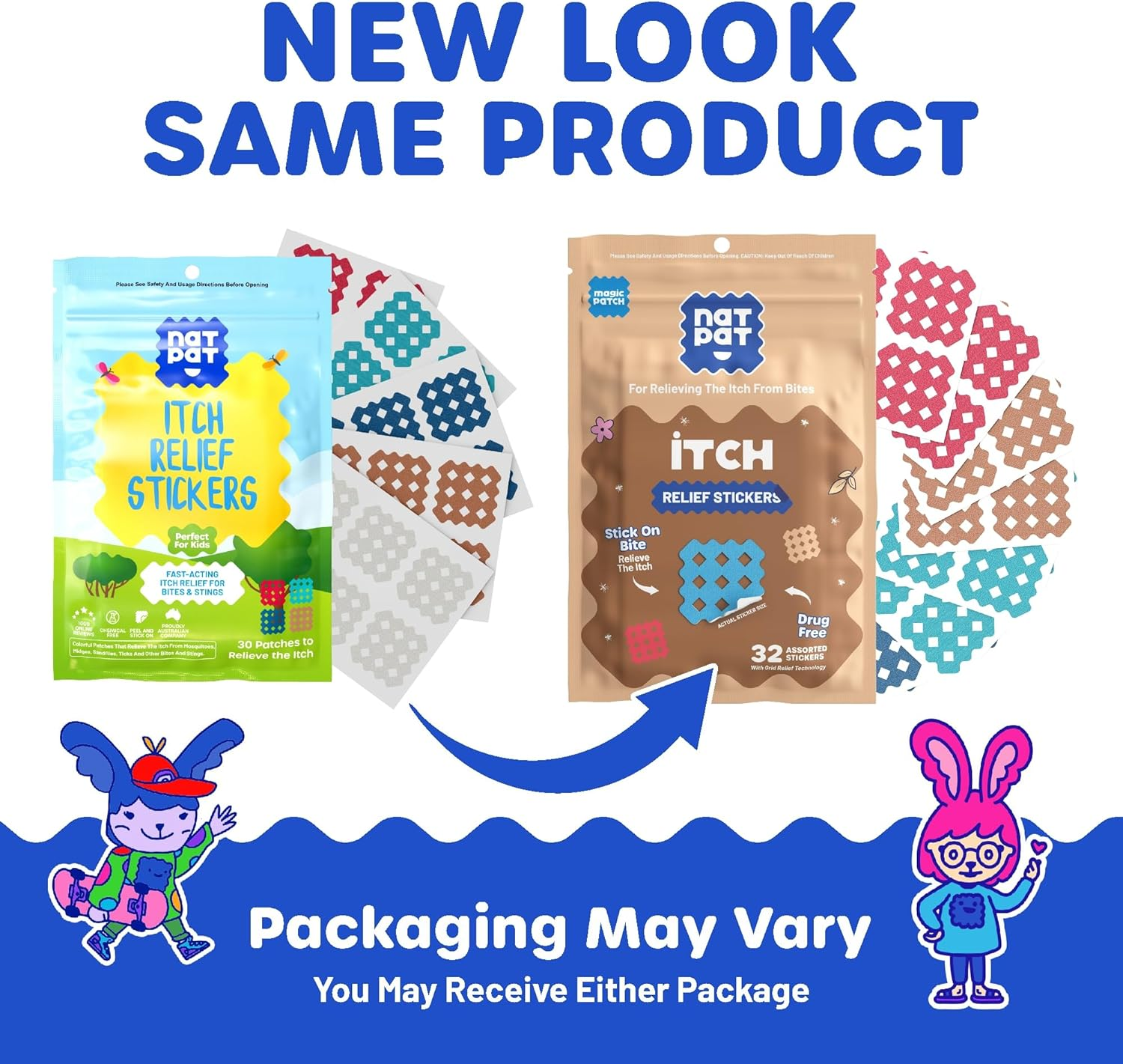 NATPAT Magic Patch Itch Relief Stickers - Insect Bite Patch for Mosquitos, Ticks, Midges, Sandflies, and Bed Bug Bites - Buzzpatch - 30 Count image number 3