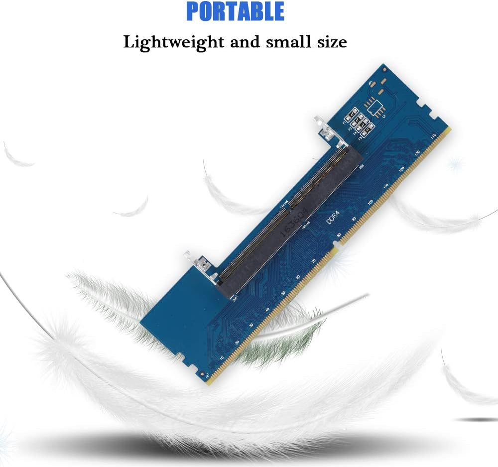 XUMIUZIY Converter Adaptor,Professional Laptop Memory Cards,Ddr4 SO-DIMM to Desktop DIMM Memory RAM Connector Cards Converter Adapter image number 1