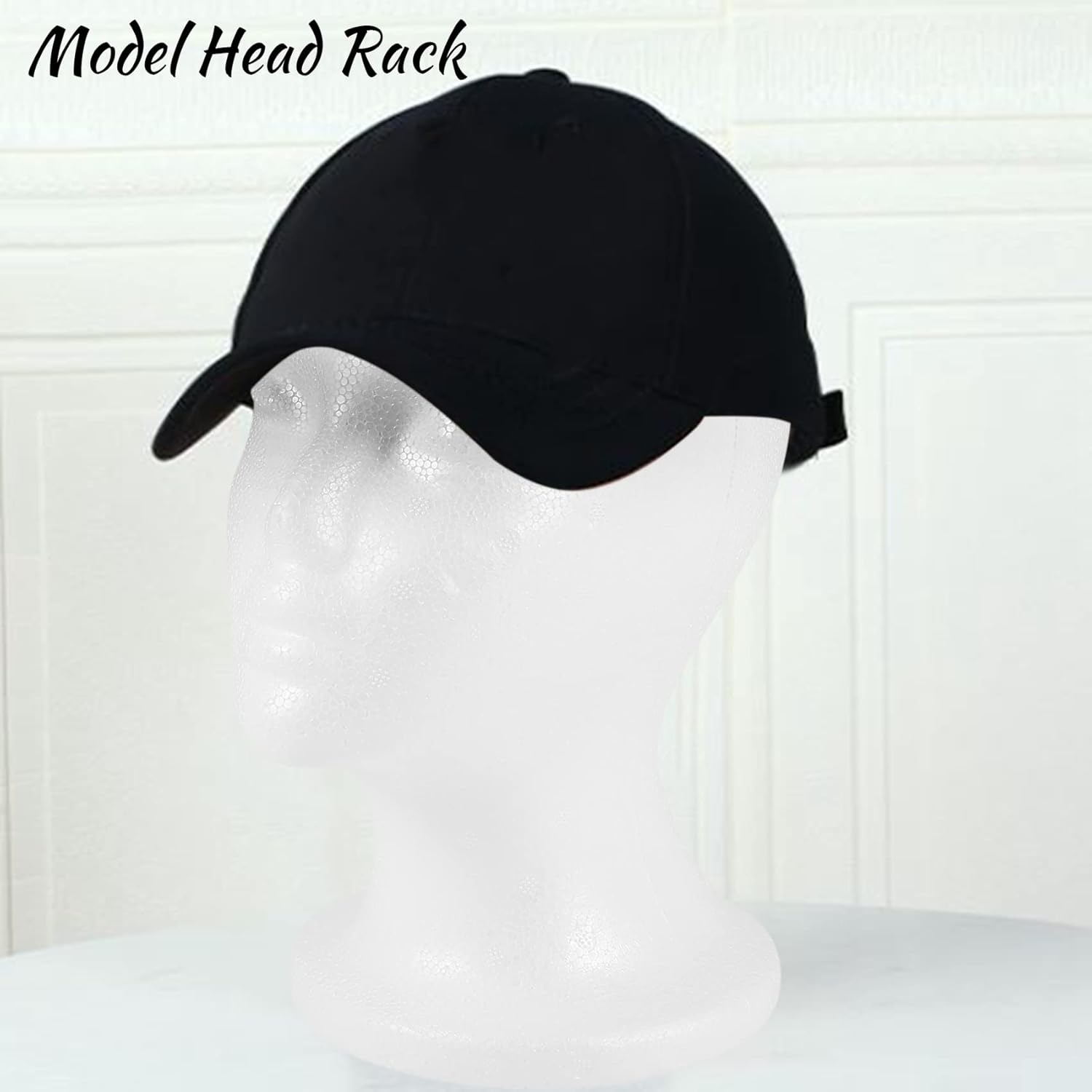 Aboiledy Female Foam Mannequin Head Model Hat Wig Display Stand Rack White image number 3