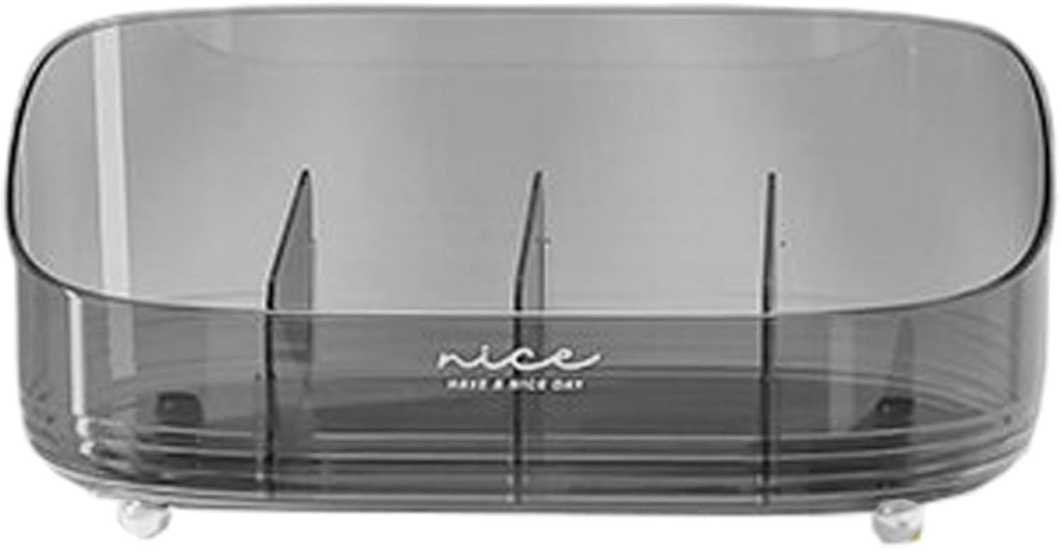 Makeup Organizer for Vanity | 4 Compartments Skincare Case Detachable,Cosmetic Organizer - for Display Bathroom Vanity Counter Dresser Desk Dorm Table Skincare image number 4