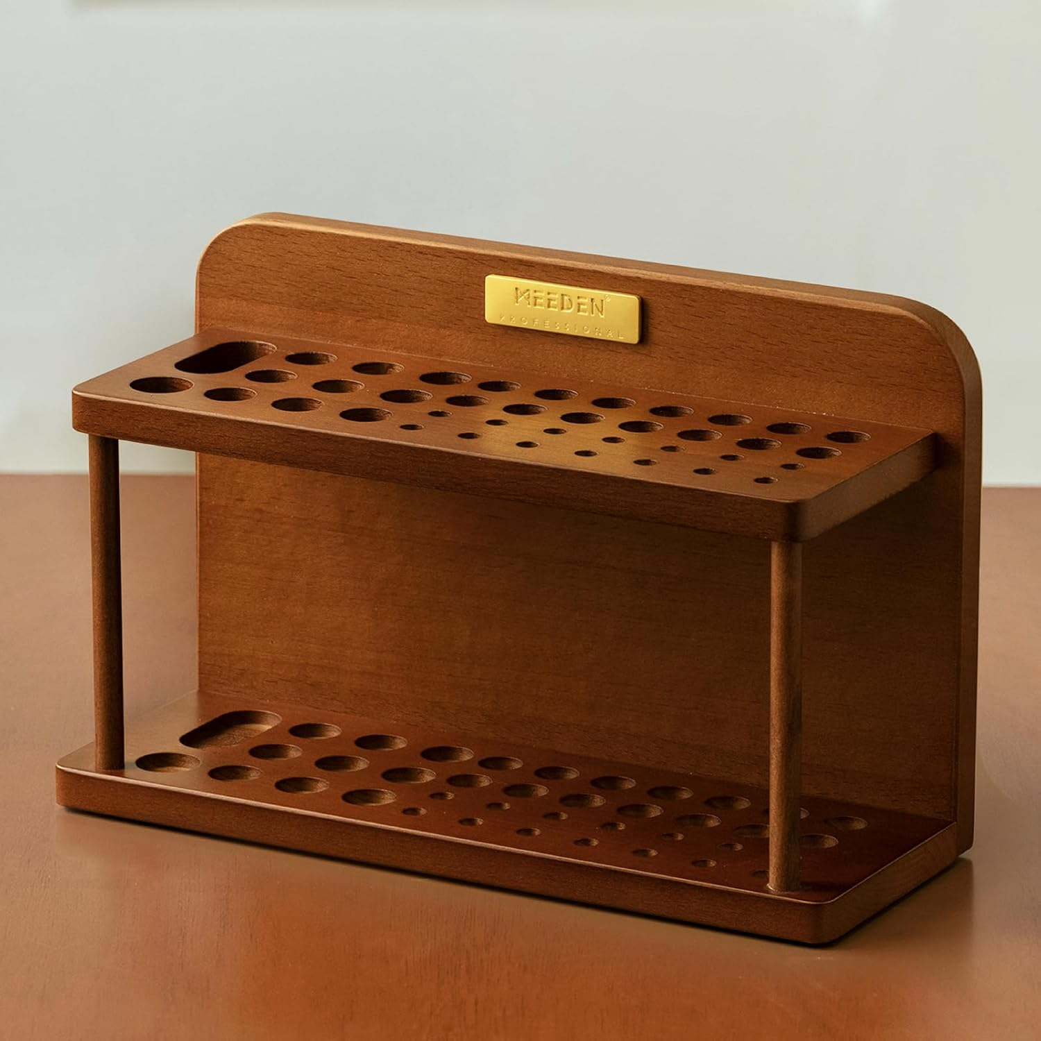 MEEDEN PRO Paint Brush Holder - Wooden Paint Brush Organizer - Paint Brush Holder for Artist - Art Supply Storage for Desk, Arts and Crafts image number 4