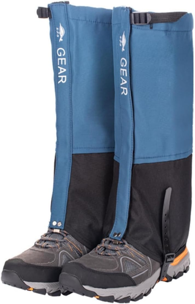 Sand-Proof Boot Gaiters, Leg Hiking Gaiters, Shoe Covers, Lightweight and Adjustable, Waterproof, Hiking, Walking, Hunting, Backpacking, Skiing, Mountaineering, for Men and Women