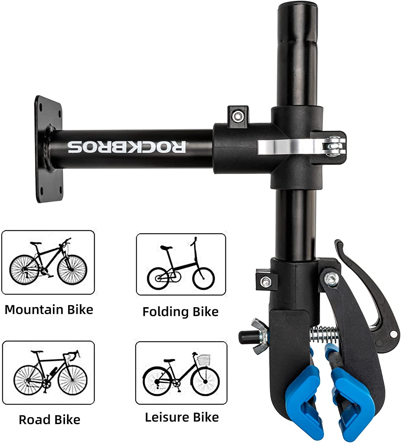 ROCKBROS Bike Repair Stand Bench Mount Home Bike Stand for Maintenance Bike Clamp Workbench Work Stands Bicycle Repair Rack for Road Mountain MTB Bikes image number 1
