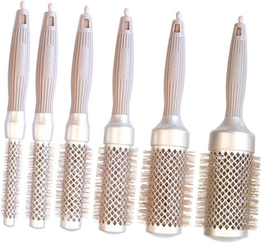 FOYTOKI Hair Curling Comb Aluminum Tube Curling Brush 32# Anti-Static Multi-Purpose Styling Tool for Salon and Home Use image number 4