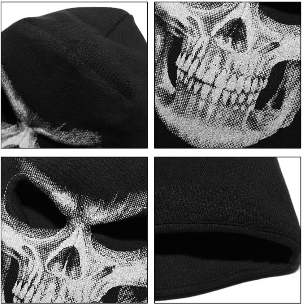 Halloween Horror Masque | Skull Cosplay Scary Latex Face Cover,3D Pattern Realistic for Women Men Adult Haunted House Horror Convention image number 5