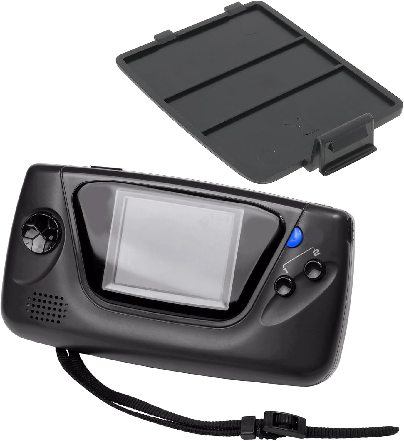 Create Idea 1 Pair Battery Cover Set Replacements Accessories Left and Right Battery Cover Compatible with SEGA Game Gear Console Black image number 1
