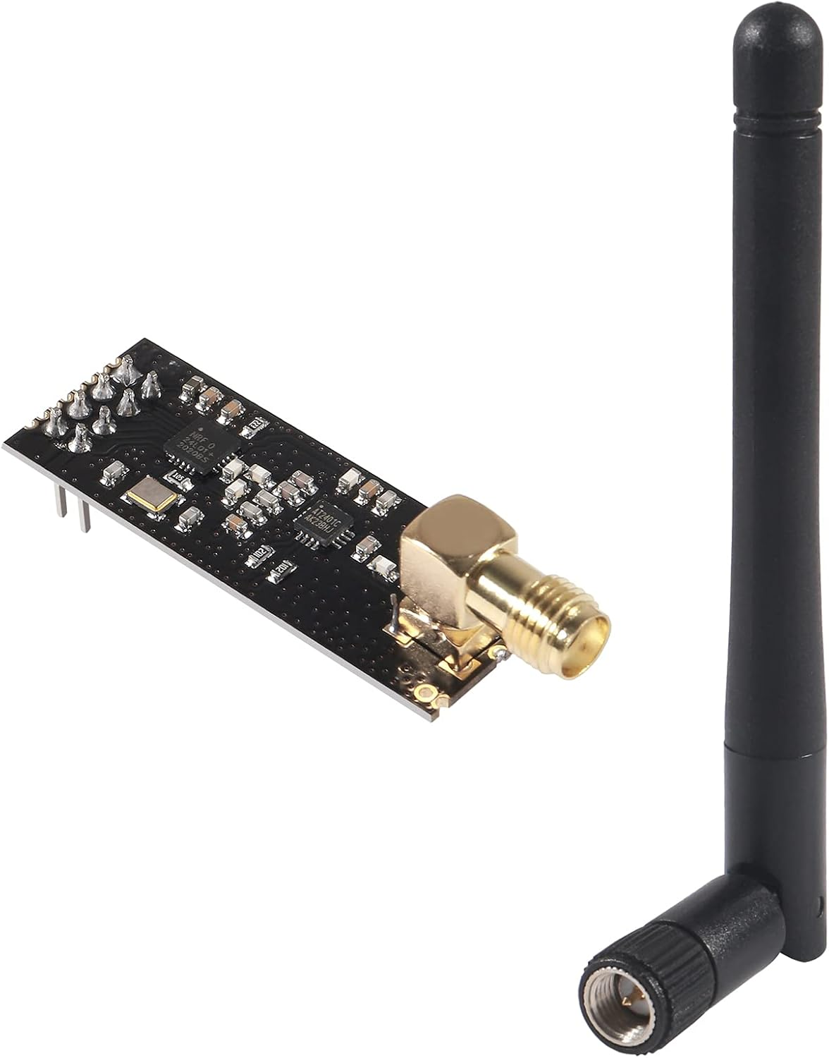 5Pcs Wireless Transceiver Module 2.4G 1100M NRF24L01+PA+LNA in Antistatic Foam for Arduinoide Compatible with Antenna