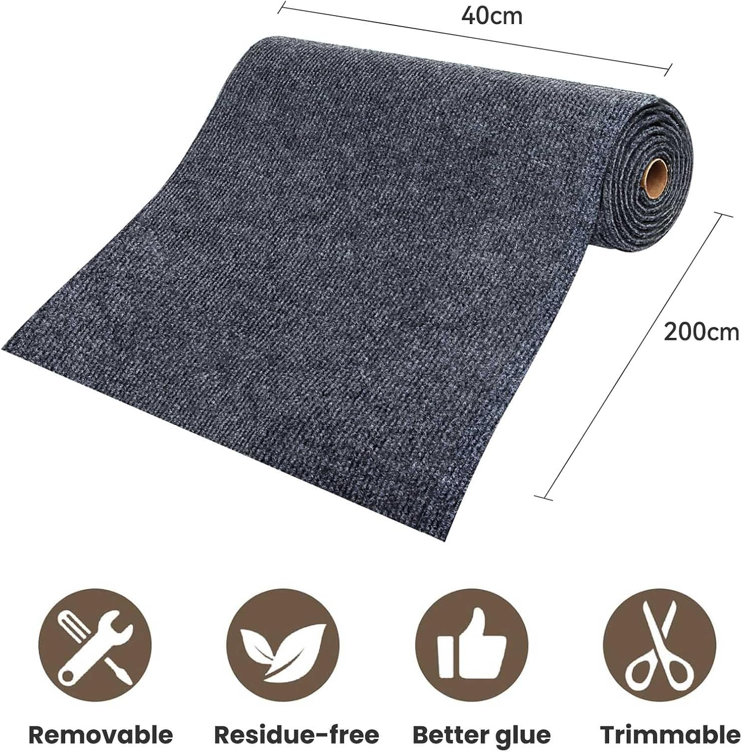 Cat Scratching Mat, Self-Adhesive, 40 X 200 Cm, Scratching Boards, Cat Wall, Scratch Protection, Sofa Cat, Scratching Mat, Scratching Mat, Cat for Furniture, Couch, Wall, Cat Tower, Door Protection image number 6