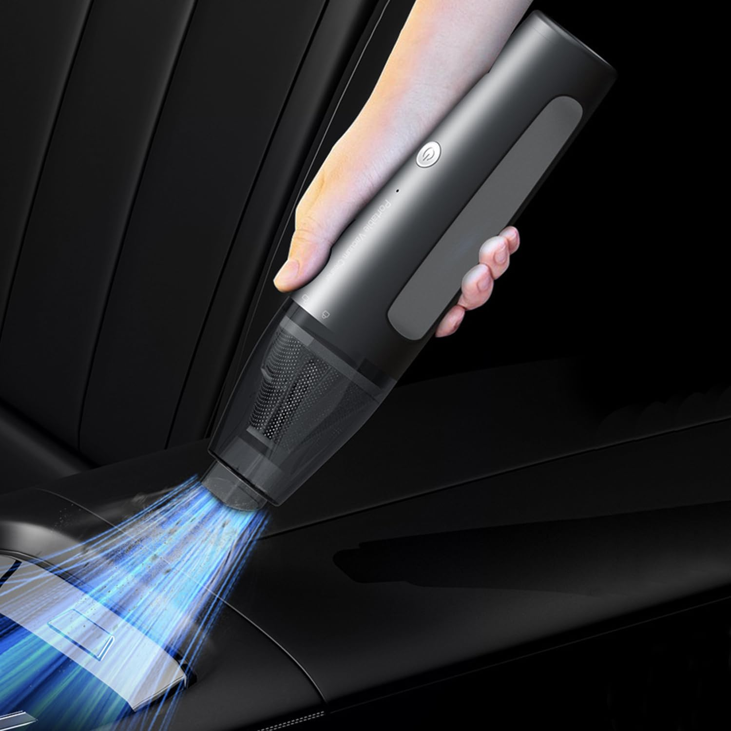 Home Handheld Vacuum Cleaner Battery, 2 in 1 Simple Handheld Vacuum Cleaner Wireless Mini Car Vacuum Cleaner, USB Rechargeable 2400 Mah Car Vacuum Cleaner, Mini Handheld Vacuum Cleaner for Car, Home, image number 2