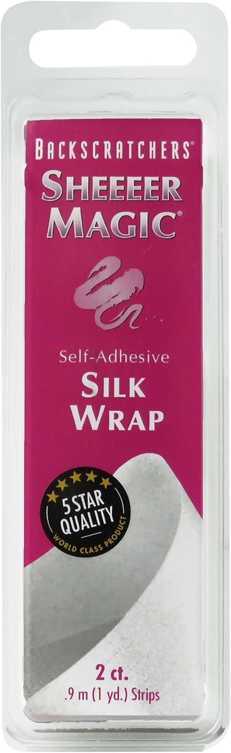 Backscratchers Sheeeer Magic Silk Wrap - Self Adhesive Manicure Nail Art Tool - DIY Nail Extension - 2 Count image number 6