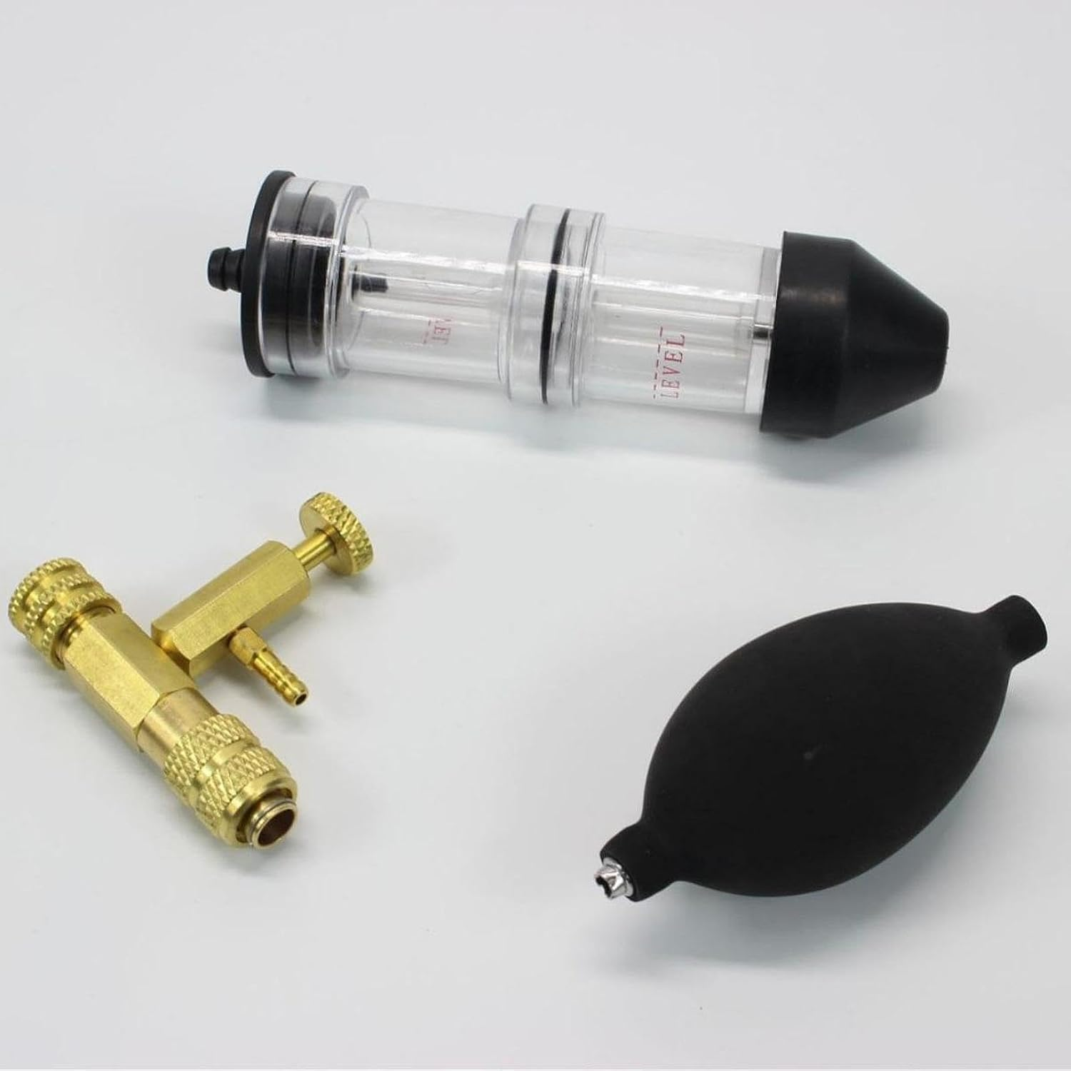 Jicsuxi CO2 Leak Detector Head Gasket Leak Tester Automotive Tools Tractors Excavators with 3 Bayonet Adapters Combustion Leak Tester image number 6