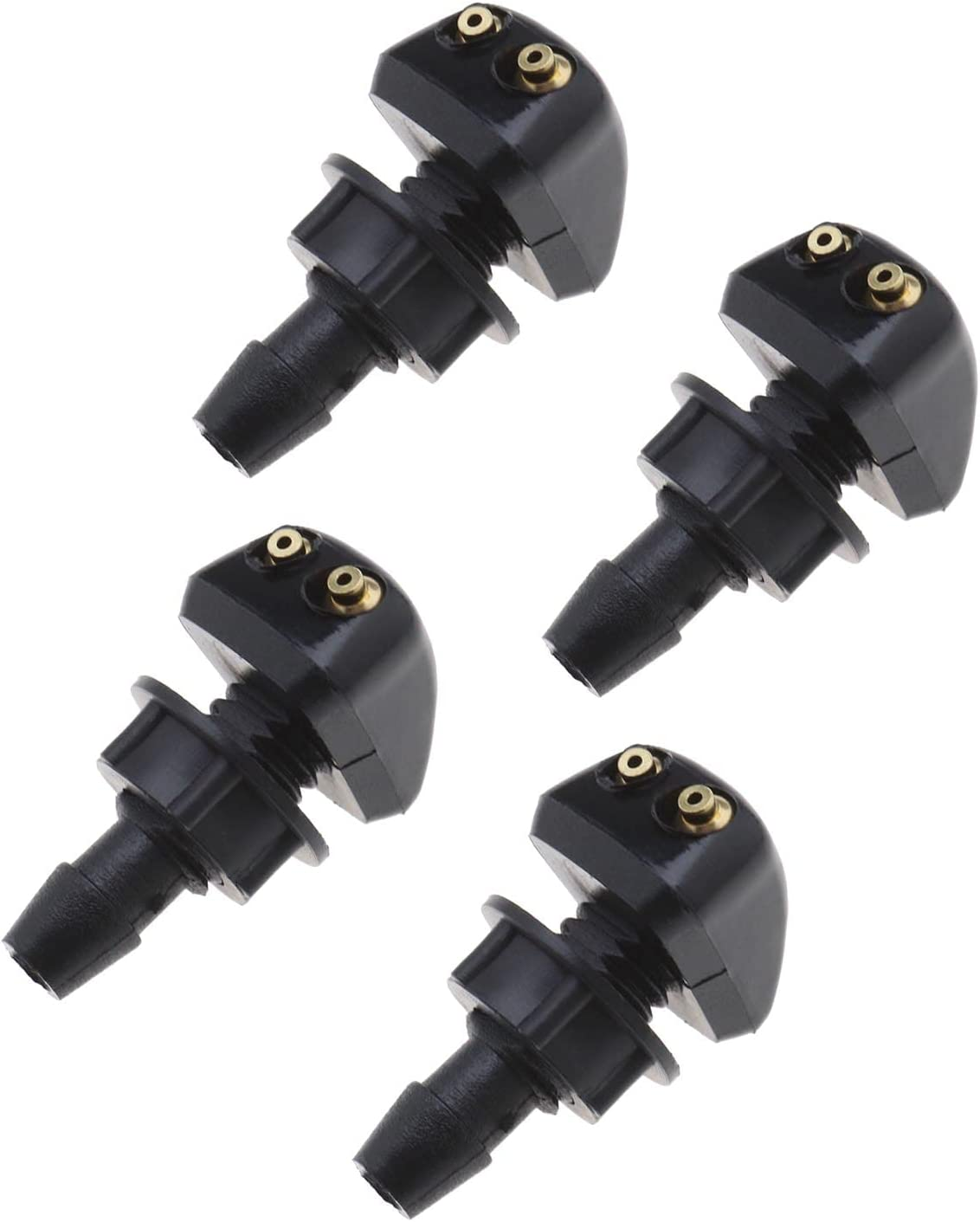 Emsea 4Pcs Car Front Windshield Wiper Washer Nozzles Windscreen Washer Wiper Spray Jet Universal Car Front Window Washer Nozzles image number 5