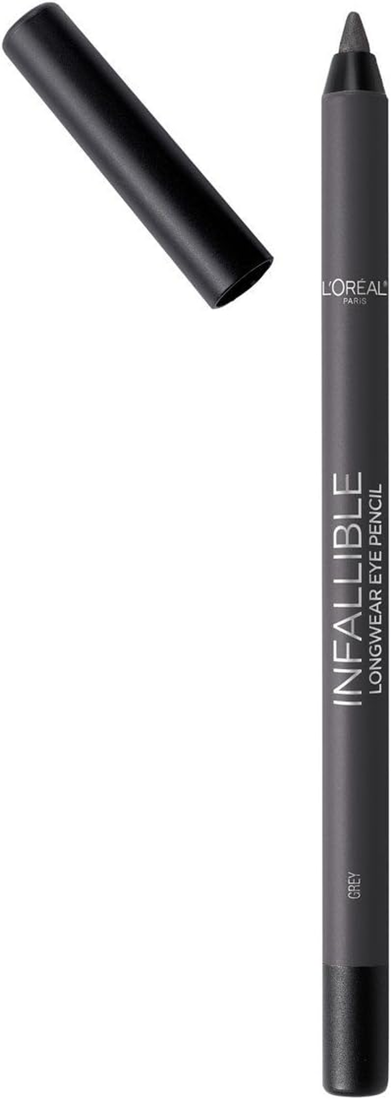 L'Oreal Paris Makeup Infallible Pro-Last Pencil Eyeliner, Waterproof and Smudge-Resistant, Glides on Easily to Create Any Look, Grey, 0.042 Oz. image number 5