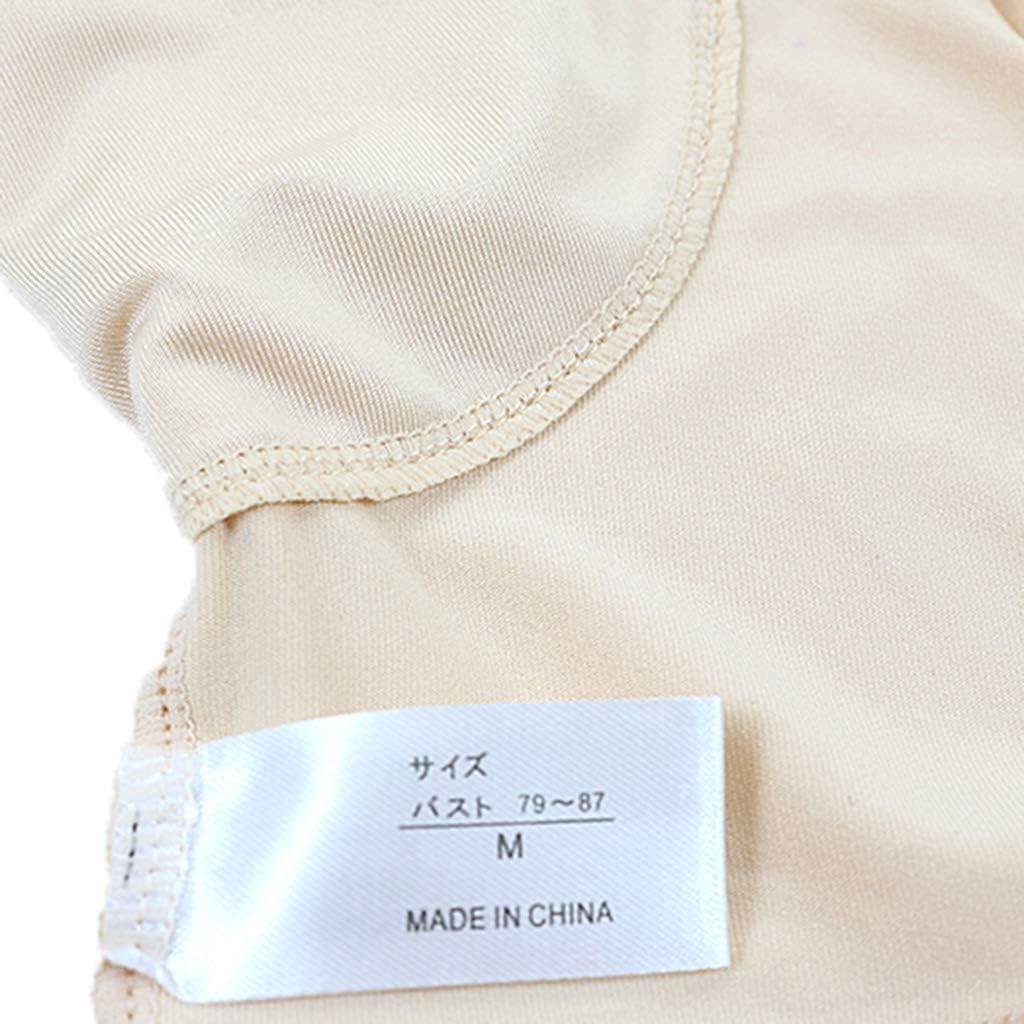 Prettyia 4Pcs Reusable, Washable Sweat-Proof Armpit Body Shirt, Silky Crop Top Underwear Suitable for Women Perfect for Home, Outdoor and Travel (M&L) image number 5