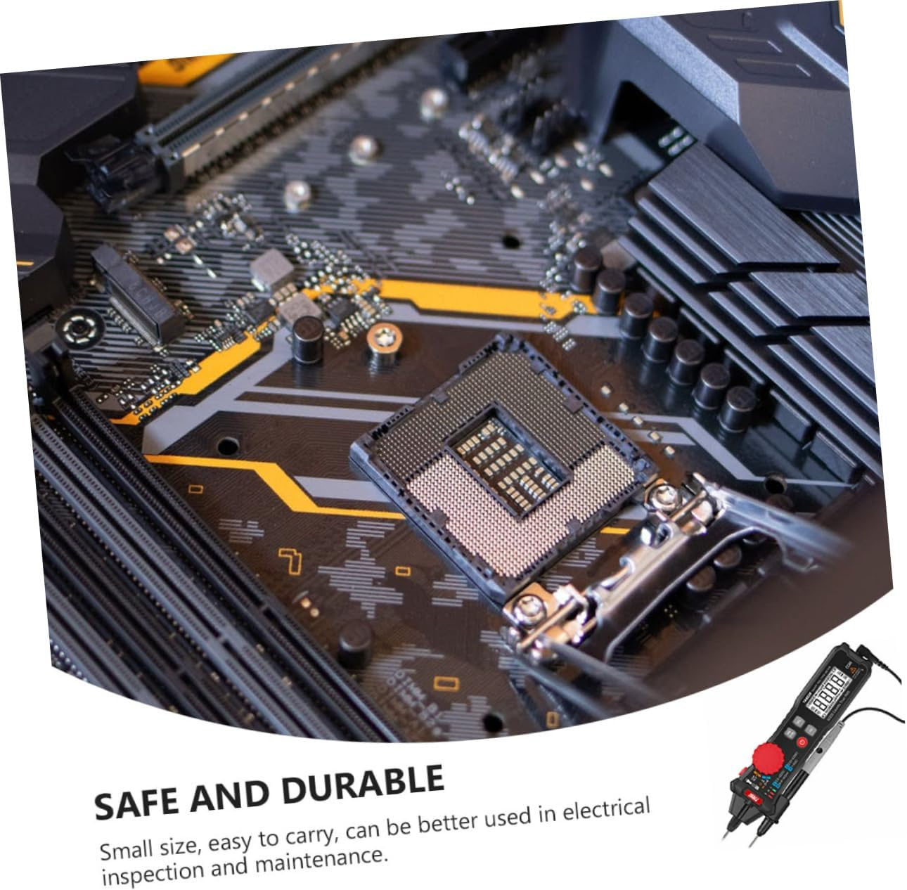 Jojofuny Pen Type Multimeter Portable Digital Auto Multimeter Ohm Volt Current Tester Pen Electrician Tool Small Compact Auto-Ranging for Electrical Testing image number 3