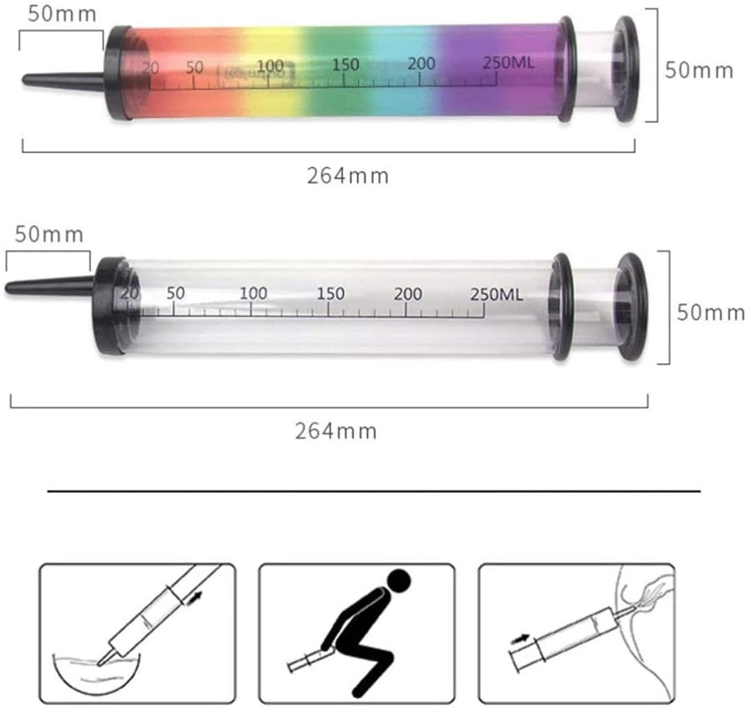 ZHER-LU 250ML Enema Cleaner Kit Syringe Efficient Safe Anal Douche Syringe Cleaner Enemator for Man Woman image number 2