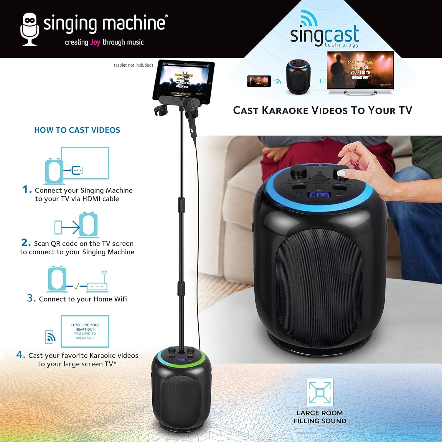 Singing Machine Singcast Max image number 2