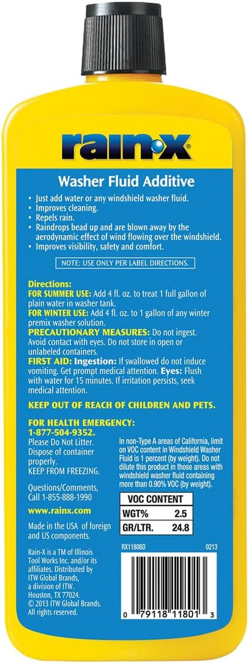 Rain-X Washer Fluid Additive, 500 Ml image number 5
