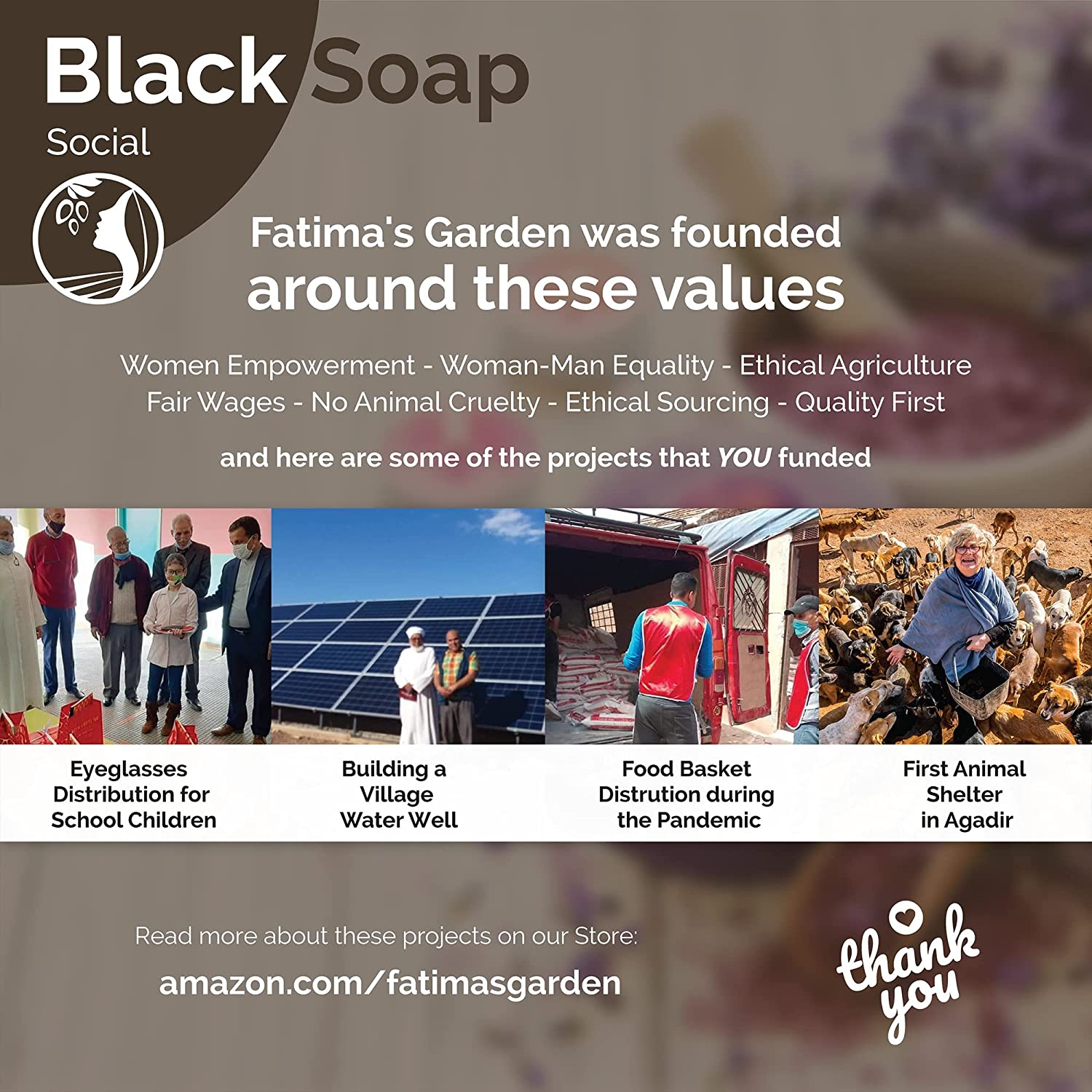 Fatima'S Garden Olive Oil Black Soap - Natural Cleanser, 150G image number 2