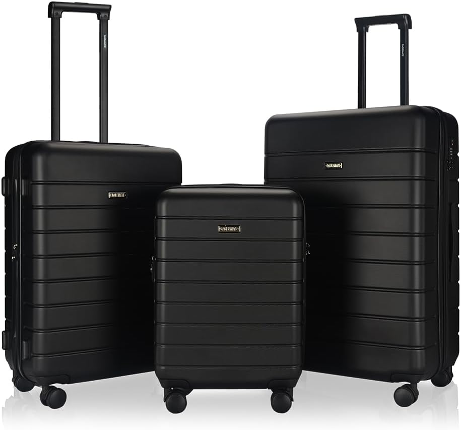 Eaglemate Luggage Set 3 Piece &ndash; 20", 26", 30" Suitcase Set with TSA Lock, Expandable Hard Shell Spinner, Lightweight Travel Luggage Sets for Men & Women, 15-Year Warranty &ndash; Wine RED