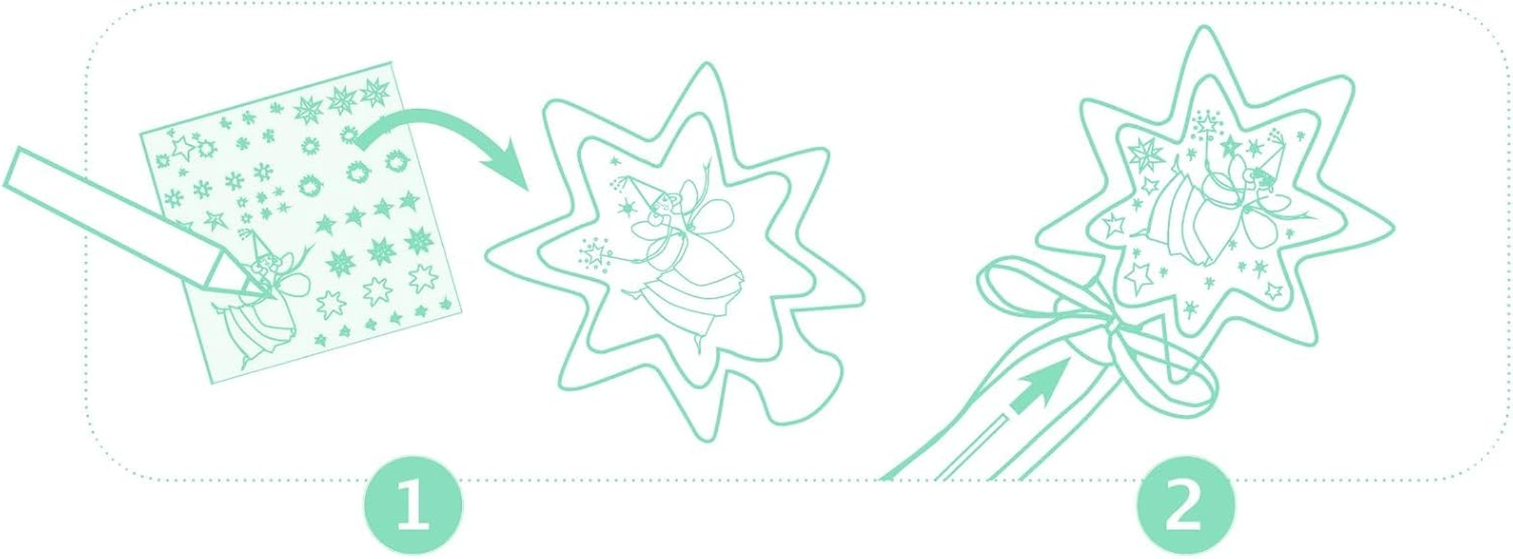 DJECO Little Fairies Magic Wand Craft Kit