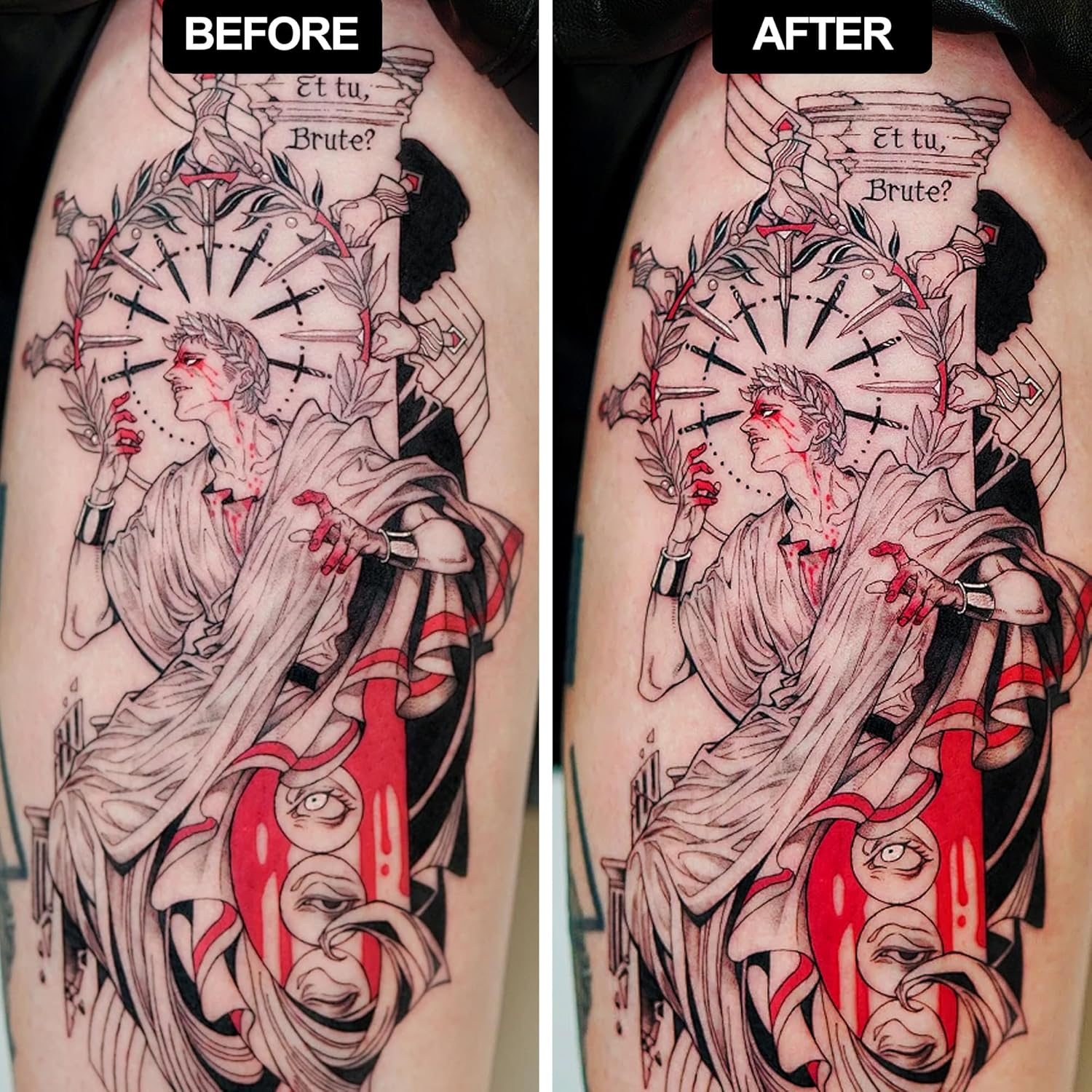 Tattoo Aftercare Kit | 2Pcs Day & Night Tattoo Soothing Lotion & Gel | Healing, Moisturizing & Protecting Fresh or Old Tattoos | Travel-Size Concentrated Natural Vegan Formula | Petroleum-Free image number 4