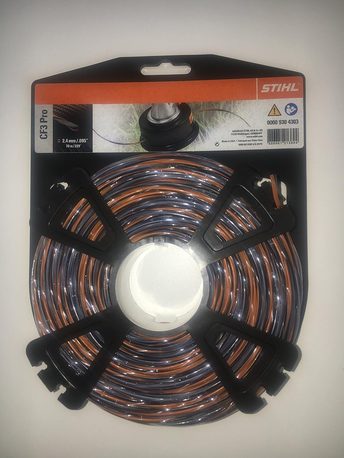 Stihl Genuine 9304303 Pro High Tech Nylon Line 2.4Mm 70M