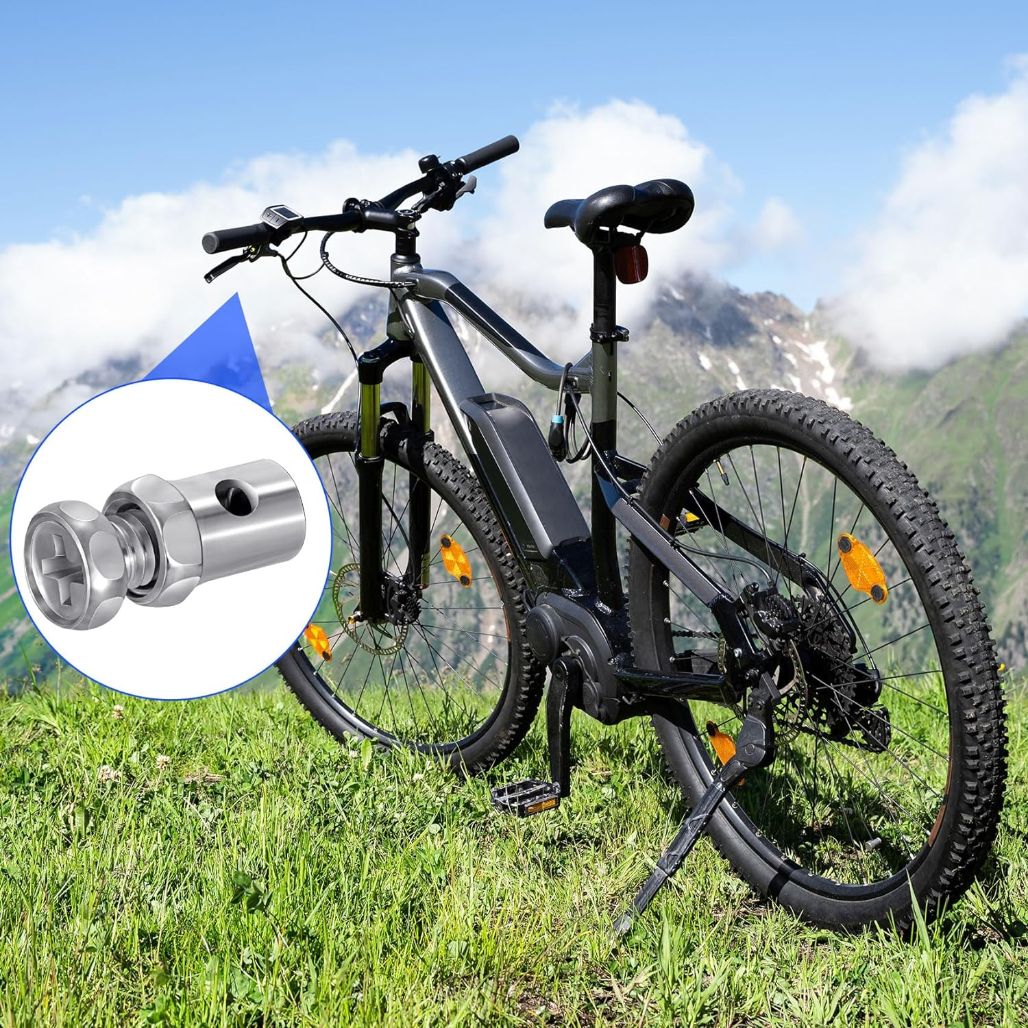 OIIKI 40PCS 1/8" Throttle Cable Ends, 3Mm Cable Stop Lock Clamps, Metal Brake Cable Accessories for Go Kart, Bicycle, Motorcycle, Scooter -Silver image number 3